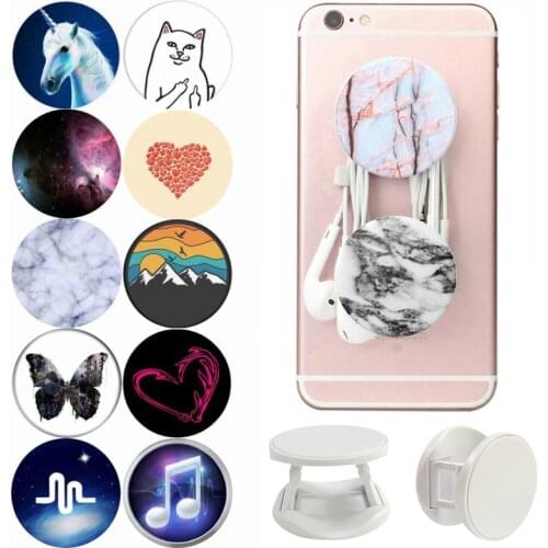 Universal 2021 Top Musical попсокет Art Starry Sky Phone Holder Round Adjustable Hand Finger Ring Pocket Socket Stand