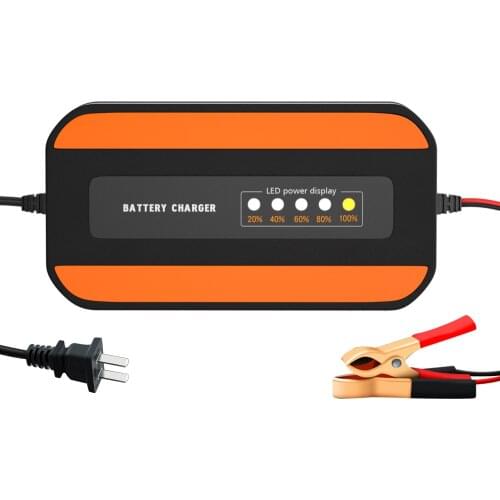 WUPP Wide voltage custom motorcycle car battery charger 12V digital display pulse repair lead-acid battery charger