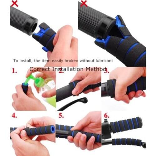 2 Pairs Bike Motorcycle Handle Bar Foam Sponge Grip Cover Nonslip