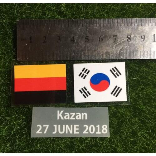2018 Korea Match Details Korea Vs Germany Soccer Patch Heat Transfer Badge