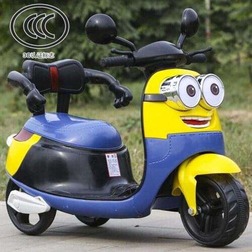 2018 new baby Inflatable tire electric motorcycle electric tricycle rechargeable baby toy car battery car kids gifts