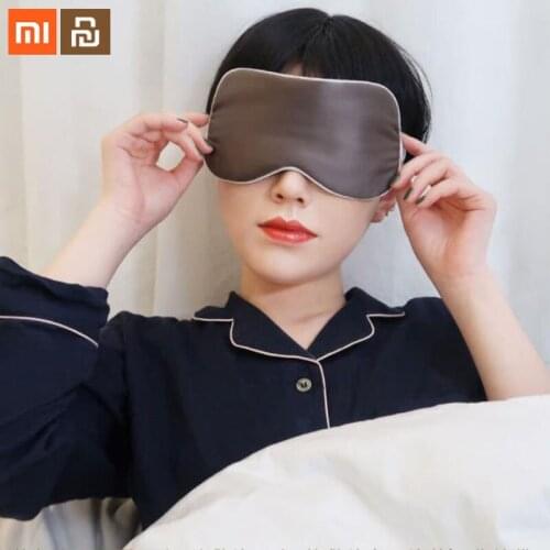 3 colors xiaomi youpin silk double-coated eye mask hot and cold eye mask steam hydrating suitable for rice home sleep smart