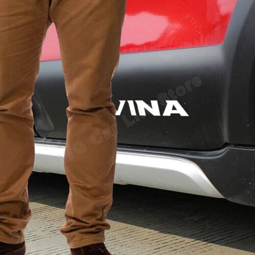 4pcs Car Side Stickers Auto Accessories Car Windows Sports PVC Stickers For Nissan Livina