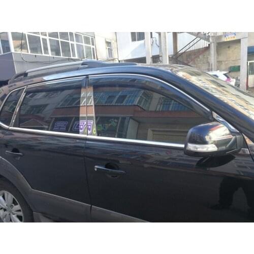 Car Accessories High-quality ABS Sunny rain special modified window weather rain eyebrow For Hyundai Tucson 2005-2014