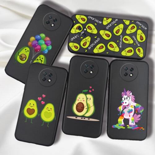 Avocado Cartoon TPU For Xiaomi Redmi Note 9T 9 T Case Cover Silicone Soft Black Redmi Note9T Phone Case Bumper Rainbow Unicorn