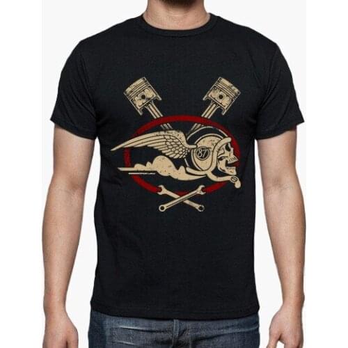 Biker Rider Wings Skull. Individualization Graphic T-Shirt. Summer Cotton O-Neck Short Sleeve Mens T Shirt New S-3XL