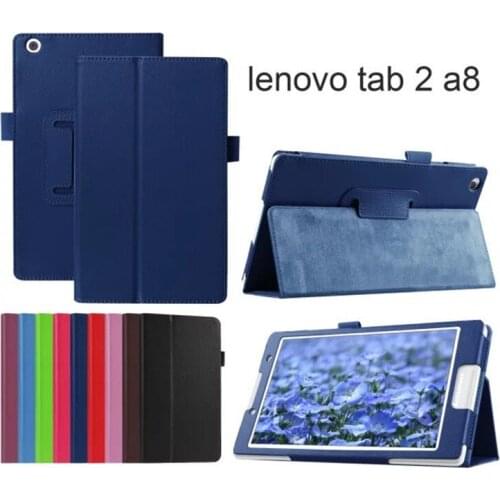 For lenovo tab2 A8 PU leather stand protective Case cover for lenovo tab 2 A8-50 A8-50F A8-50LC 8'' tablet +pen