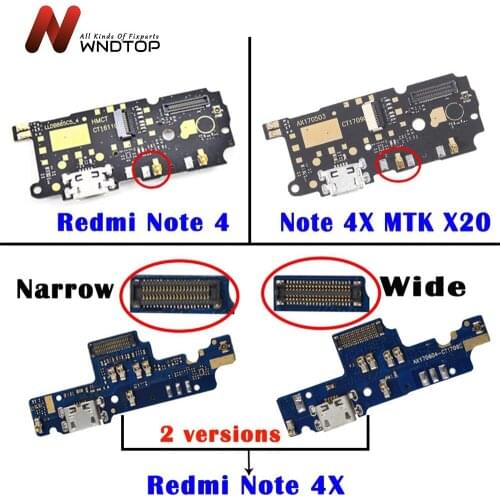 For Redmi Note 4 USB Port Charger Dock Plug Connector Flex Cable For 5.5" Xiaomi Redmi Note 4 Charging Port Board Replacement