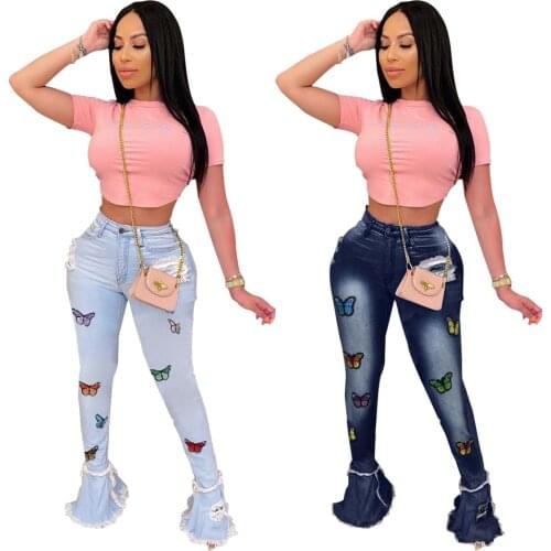 Echoine Women's Jeans With Embroidery