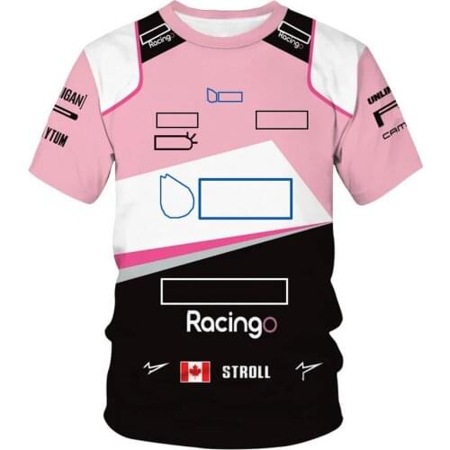 F1 Formula One Team India Team Summer Mens and Womens Racing Extreme Sports Fan Motorcycle T-shirt sports team