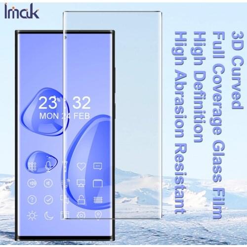 Imak 3D Curved Tempered Glass For Samsung Galaxy S21 Ultra oleophobic Full screen glue