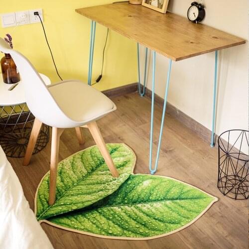 KELOSICI green leaves CARPET personality thick livingroom carpet bath kitchen sofa soft rug children play mat decoration pad