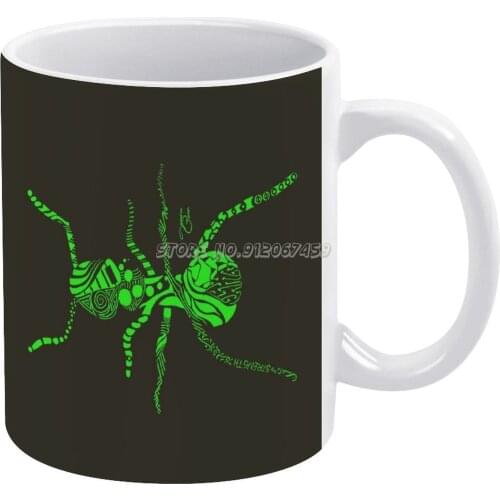 The Ant Coffee Mugs Custom Cup Personalized Mug Tea Cup Hot Drink Cup Creative Drinkware Gifts Ant Ants Bug Bugs Insect Insects