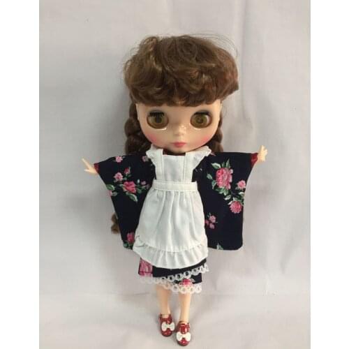 Joint body Nude blyth Doll, brown hair Factory doll ,Suitable For DIY Change BJD Toy For Girls