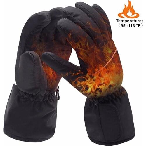 Motorcycle Outdoor Hunting Electric Warm Waterproof Heated Gloves Battery Powered For Motorcycle Hunting Winter Warmer Gloves
