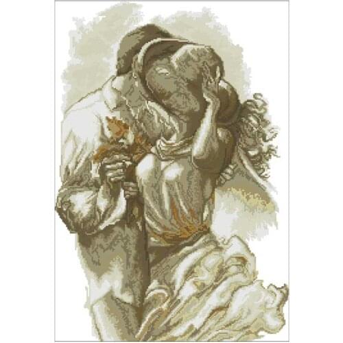 Autumn couple patterns counted 11CT 14CT 18T Cross Stitch Set DIY Chinese Cross-stitch Kits Embroidery Needlework Home Deco