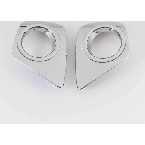 For Dodge Journey Fiat Freemont 2011-2017 2018 Front Fog Lamp Cover Light Protector Trim Panel Chrome Car Styling Accessories