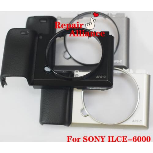 Front cover assy with grip rubber Repair parts for Sony ILCE-6000 A6000 camera