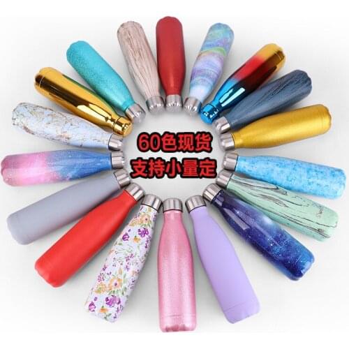 Factory direct gift customized thermos cup tide brand sports kettle 304 stainless steel creative coke bottle