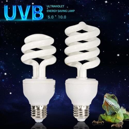 Reptile UVB 5.0 10.0 Lamp Bulb For Turtle Lizard Snake Lguanas Heat Calcium Lamp Bulb Energy Saving Light Reptile