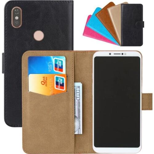 Luxury Wallet Case For DEXP B260 PU Leather Retro Flip Cover Magnetic Fashion Cases Strap