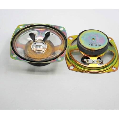 SOTAMIA 2Pcs 3 Inch Transparent Waterproof Sound Speaker Driver Horn 8 Ohm 5W DIY Outdoor Alarm Mini Loudspeaker Home Theater