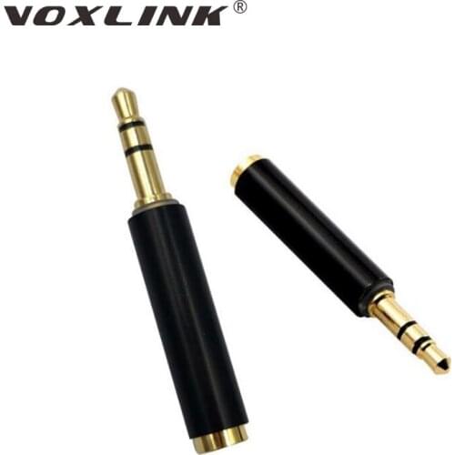VOXLINK 3.5mm Microphone Adapters 4 Pole to 3 Pole Converter 3 pole Male to 4 pole Female Audio Stereo Adapter For Microphones