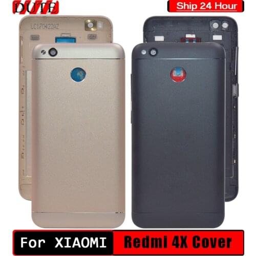 For Xiaomi Redmi 4X Back Battery Cover Metal+Camera Glass+Side Keys Rear Housing For Redmi4X Battery Door Case Replacement Parts