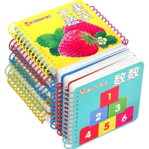 10pcs/set New Early Education Baby Preschool Learning Chinese characters cards with picture ,Left and right brain developme
