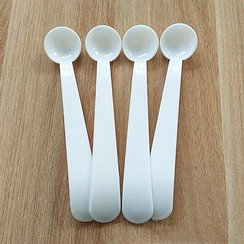 10Pcs Coffee Measuring Spoon Mini Portable Plastic 2g Medicine Powder Salt Precise Measuring Spoons Baking Cooking Tools