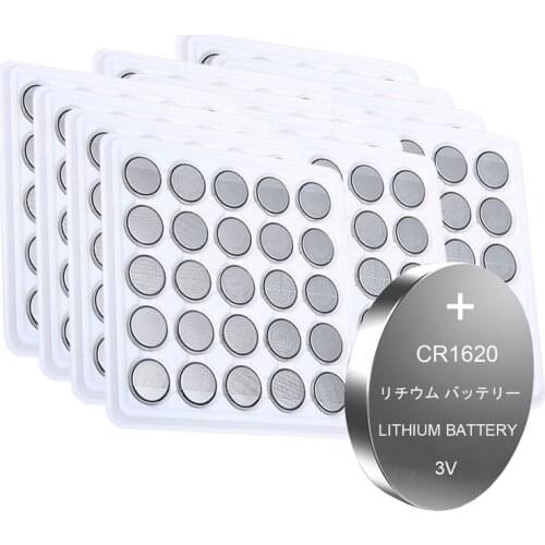 300pcs Original cr1620 DL1620 Button Coin Cell Batteries For Watch 3V Lithium Battery CR 1620 BR1620 Remote Control Calculator