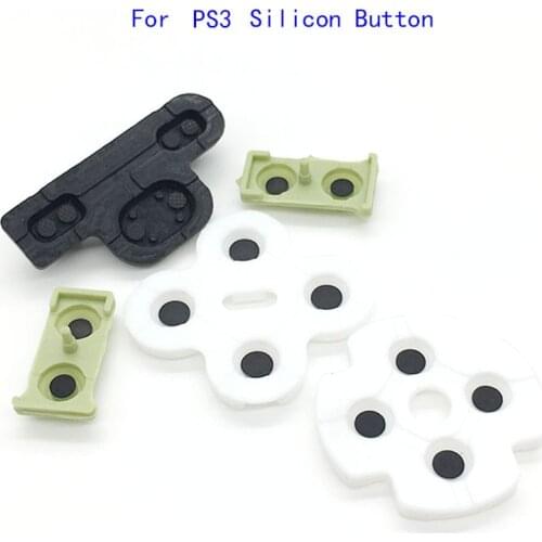 5sets For Sony Play Station 3 PS3 Controller Silicone conductive Rubber Button Pad Set with wholesale price