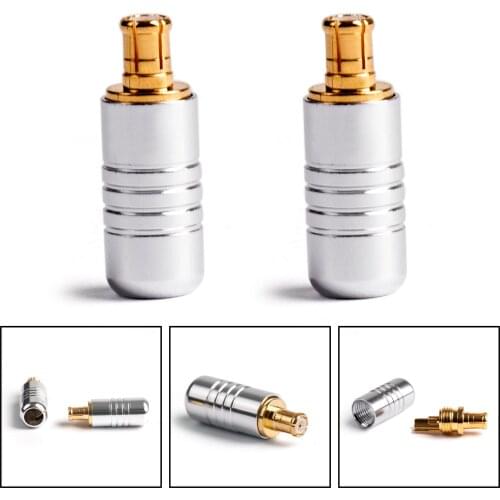 Artudatech 1Pair Earphone DIY Pin Connector A2DC Jack For CKS1100 LS Serie LS400 E70 Silver Black