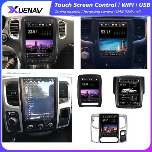 Car Autoradio player for Dodge RAM 1500 Car stereo tesla style for Dodge Durango 2009-2020 autoradio multimedia player headunit