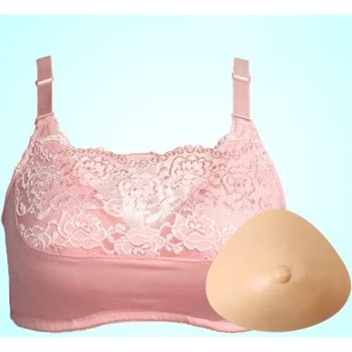 H4718 Light Artificial Breast Bra Without Steel Ring Underwear Women Silicone Prosthesis After Breast Cancer Surgery Special Bra