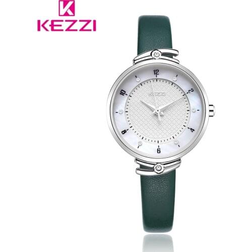 Kezzi Luxury Women Watch Ladies Casual Leather Watch Wristwatch Waterproof Quartz Watch Reloj Mujer Montre Femme
