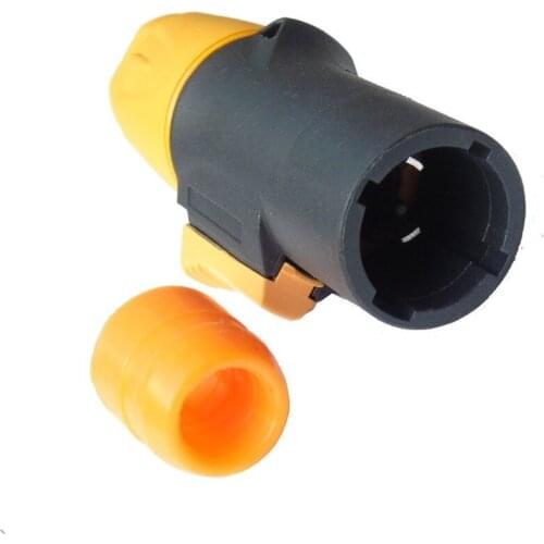 Copy high quality 10pcs/lot NAC3FX-W Waterproof 16A Female Powercon True Locking Cable Connector with 8mm Waterproof 8mm tail