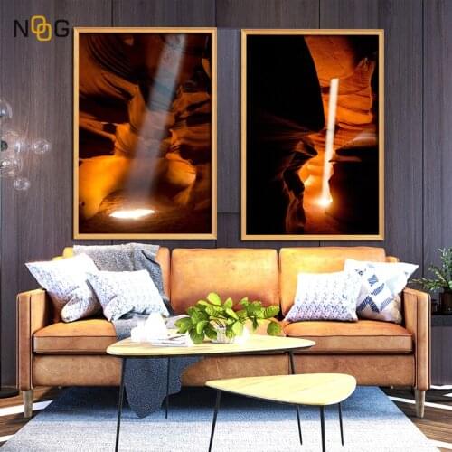 NOOG Nordic Posters Abstract Line Antelope Canyon Wall Art Painting Pictures Print On Canvas Landscape Picture For Home Modern