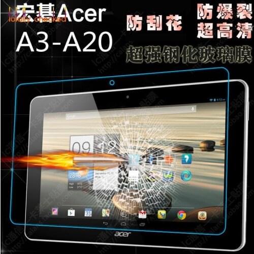 Real Glass for Acer Iconia One 10 B3-A20 A5008 10.1" Tablet + Cleaning Kit + Strong Box 9H Tempered Glass Screen Protector Film