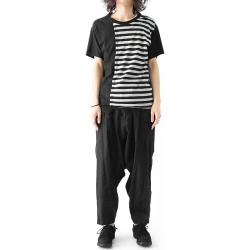 New mens clothing Hair Stylist GD Fashion handmade Retro Folds Loose casual Harem Pants plus size costumes