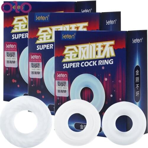 OLO Male Masturbator Cock Ring Delay Ejaculation Silicone Penis Ring Elastic Sex Toys for Men