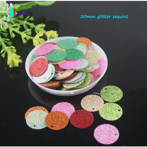 Handmade Diy Sequin Flower Material Clothes Crafts Hat Shoe Handbag Sew Decoration Colorful 2cm Shiny Glitter Round Sequins
