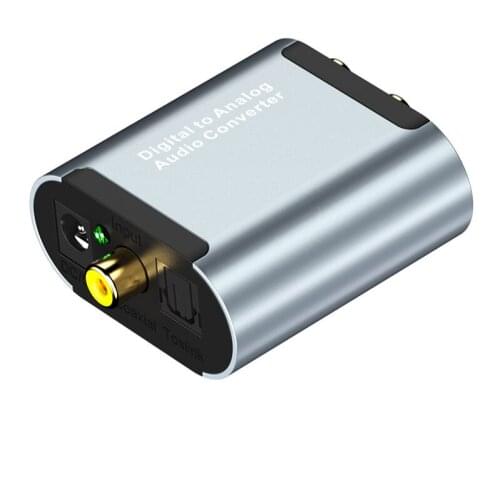 HOJIWI Digital to Analog Audio Converter Optical Fiber Coaxial Signal to RCA R/L Audio Decoder SPDIF ATV DAC Amplifier AD31