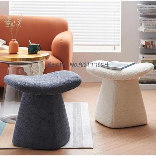 Nordic Sofa Stool Sitting Pier Living Room Creative Stool Living Room Fashion Low Stool Door Entrance Fabric Shoe Changing Stool
