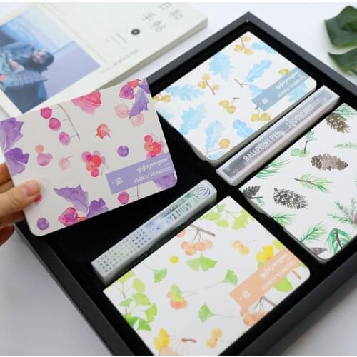 1pcs 3293 Beautiful Hand Account Set Gift Box Coloring Book Planner Notebook Fresh Illustration Handbook