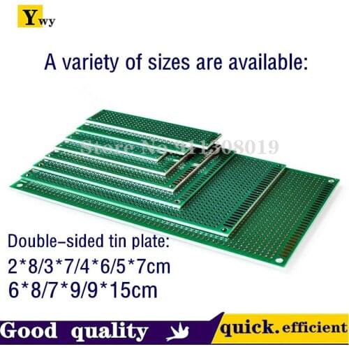 5PCS Double-sided tin plating thickness 1.6 high-quality fiberglass board spray tin experimental board PCB 2.54 pitch hole board