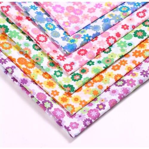50*150CM Gear flower polyester fabric imitation silk fabric for Headwear shoes hats toys tablecloth crafts DIY Handmade