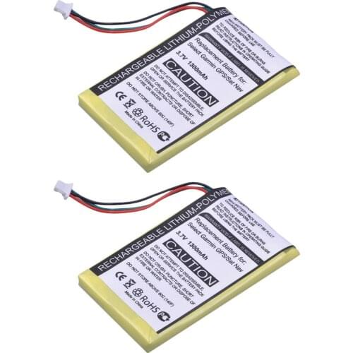 Batmax 2Pc For Garmin 250 Rechargeable Battery for Garmin Nuvi 200,200 W,205,205 W,205WT,250 252 W 255,255T,265 W
