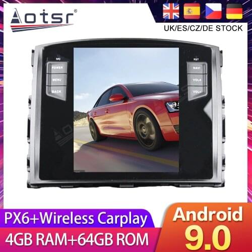 For Mitsubishi Pajero 4 2006 - 2012 Tesla Styel Android 9.0 Car DVD GPS Navigation Radio Auto Stereo Multimedia Palyer Head Unit