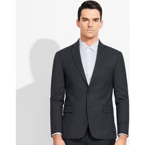 Brand high quality 2018 slim young man spring autumn 50% wool casual warm mens party wedding groom men suits blazers fashion 2xl